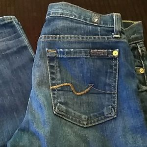 Size 26 7 for all mankind skinny jeans